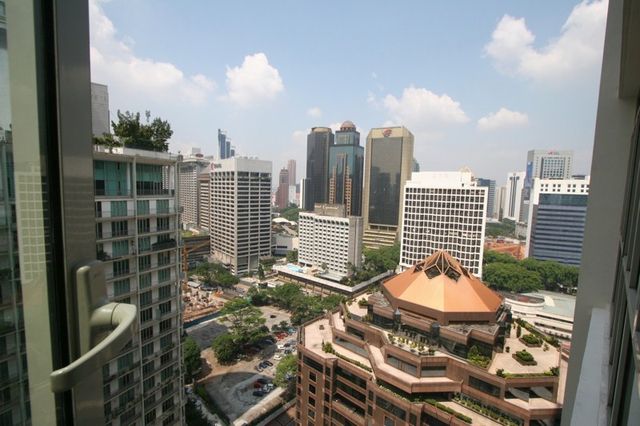 City view from the apartment window