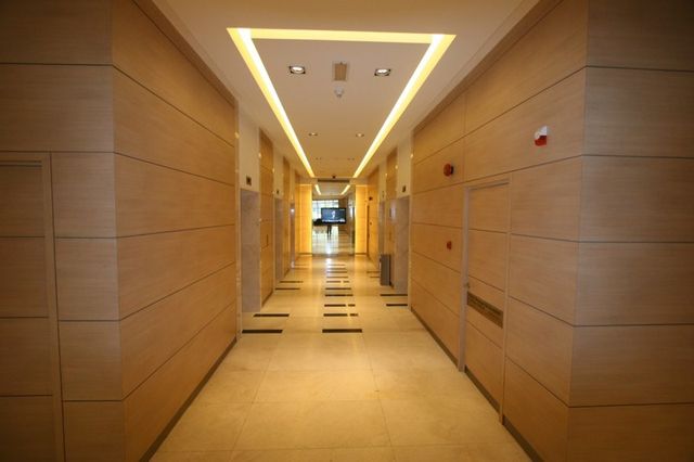 Lift lobby corridor