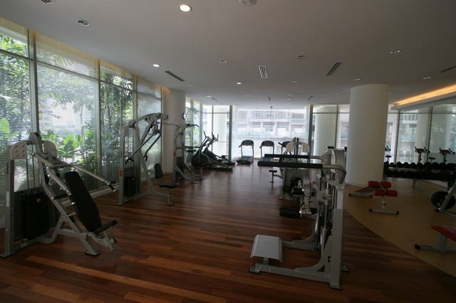 Gym with weight machines